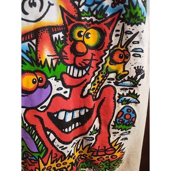 Liquid Blue Light Fantasy Mars AOP Joey Mars Graphic T Shirt Mens Small Cotton - Picture 5 of 13